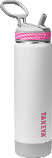 Takeya - Sport 22-oz. Soft-Touch Leakproof Water Bottle with Straw Lid - Pure Era
