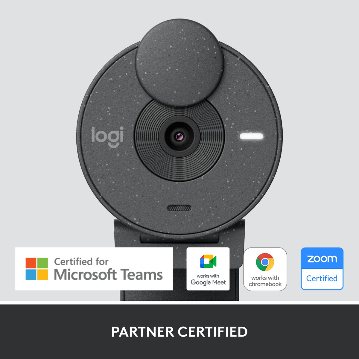 Logitech - Brio 305 Full HD 1080P Webcam with Privacy Shutter, works with Zoom, Microsoft Teams, Google Meet - Graphite