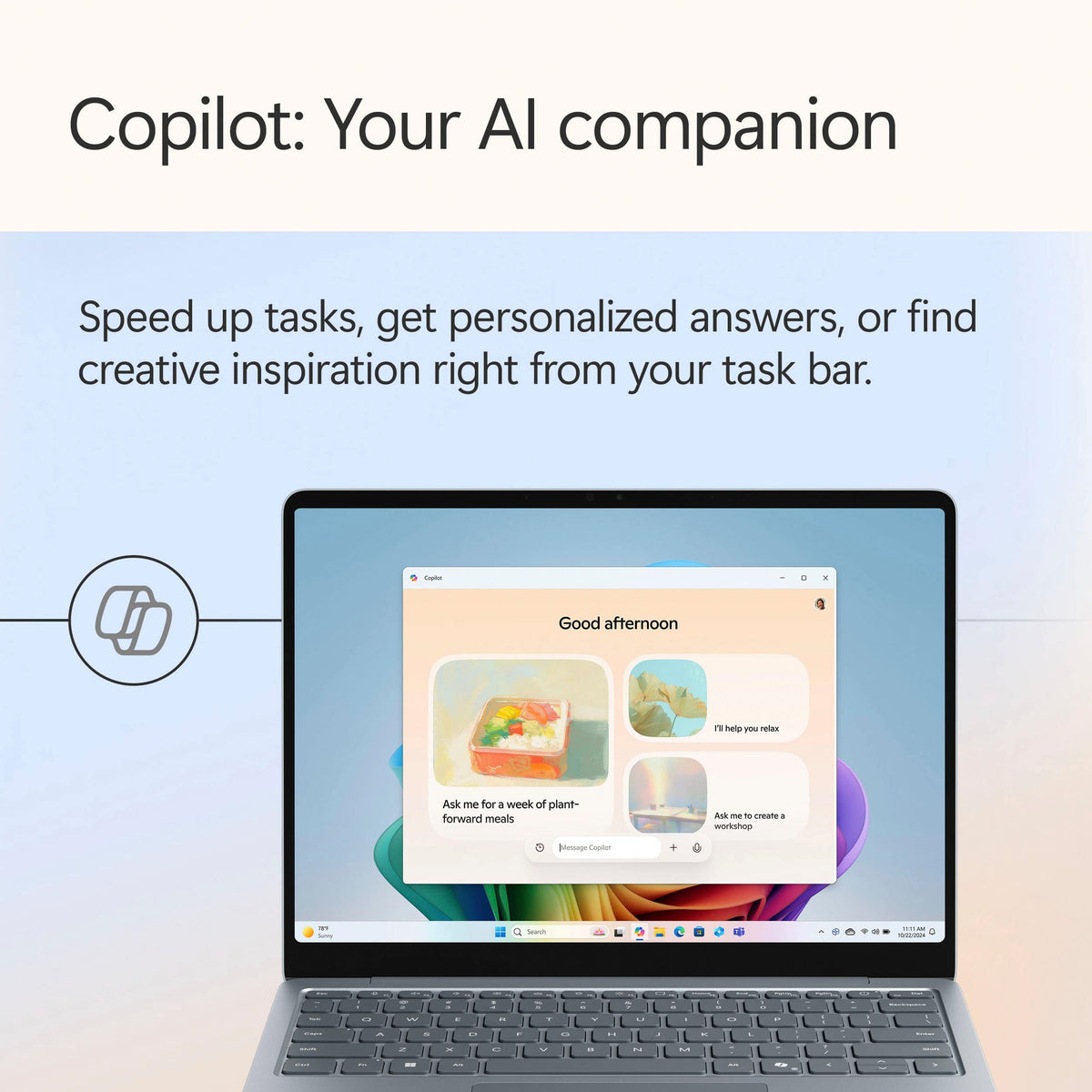 Microsoft - Surface Laptop - 13" 2K Touchscreen - Snapdragon X Plus 2025 - 16GB - 512GB Storage - Copilot+ PC - Ocean