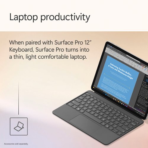 Microsoft - Surface Pro - Copilot+ PC - 12" Touchscreen - Snapdragon X Plus - 16GB Memory - 512GB UFS - Device Only - Platinum
