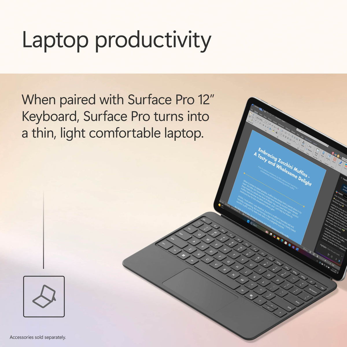 Microsoft - Surface Pro - Copilot+ PC - 12" Touchscreen - Snapdragon X Plus - 16GB Memory - 512GB UFS - Device Only - Platinum