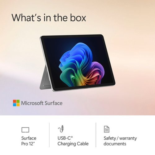 Microsoft - Surface Pro - Copilot+ PC - 12" Touchscreen - Snapdragon X Plus - 16GB Memory - 512GB UFS - Device Only - Platinum