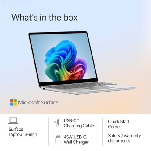 Microsoft - Refurbished Surface Laptop - Copilot+ PC - 13" Touch-Screen - Snapdragon X Plus - 16GB - 512GB UFS (Latest Model) - Platinum