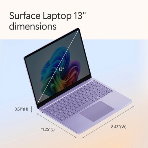 Microsoft - Surface Laptop - 13" 2K Touchscreen - Snapdragon X Plus 2025 - 16GB - 512GB Storage - Copilot+ PC - Violet