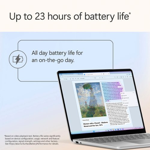Microsoft - Refurbished Surface Laptop - Copilot+ PC - 13" Touch-Screen - Snapdragon X Plus - 16GB - 512GB UFS (Latest Model) - Platinum