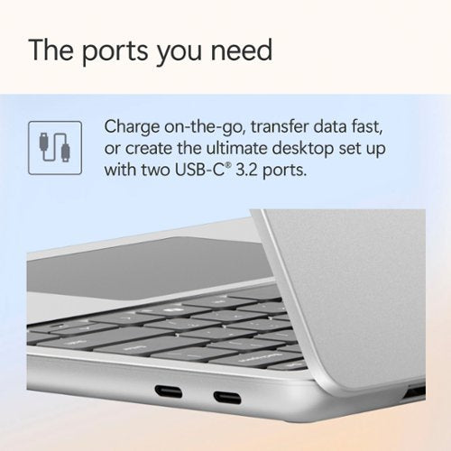 Microsoft - Refurbished Surface Laptop - Copilot+ PC - 13" Touch-Screen - Snapdragon X Plus - 16GB - 512GB UFS (Latest Model) - Platinum