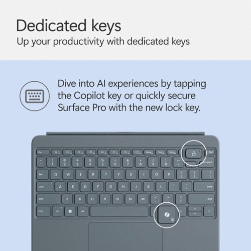 Microsoft - Surface Pro 12" Keyboard for Pro 12" - Ocean