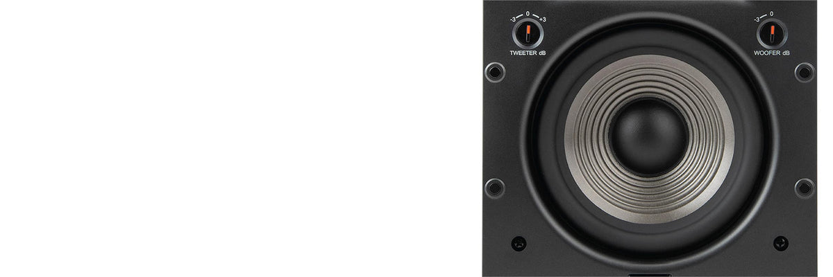 JBL - Studio 6 Dual-8" 2-Way In-Wall Speaker - Black