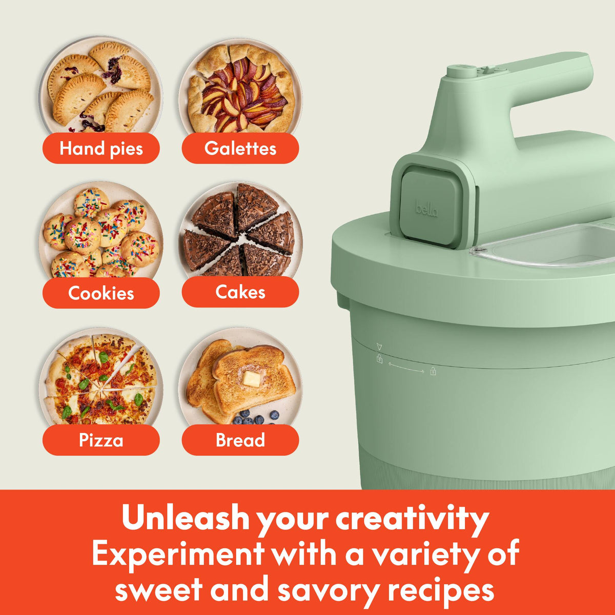 Bella - 3.5-qt. Hand & Stand Mixer - Seaglass