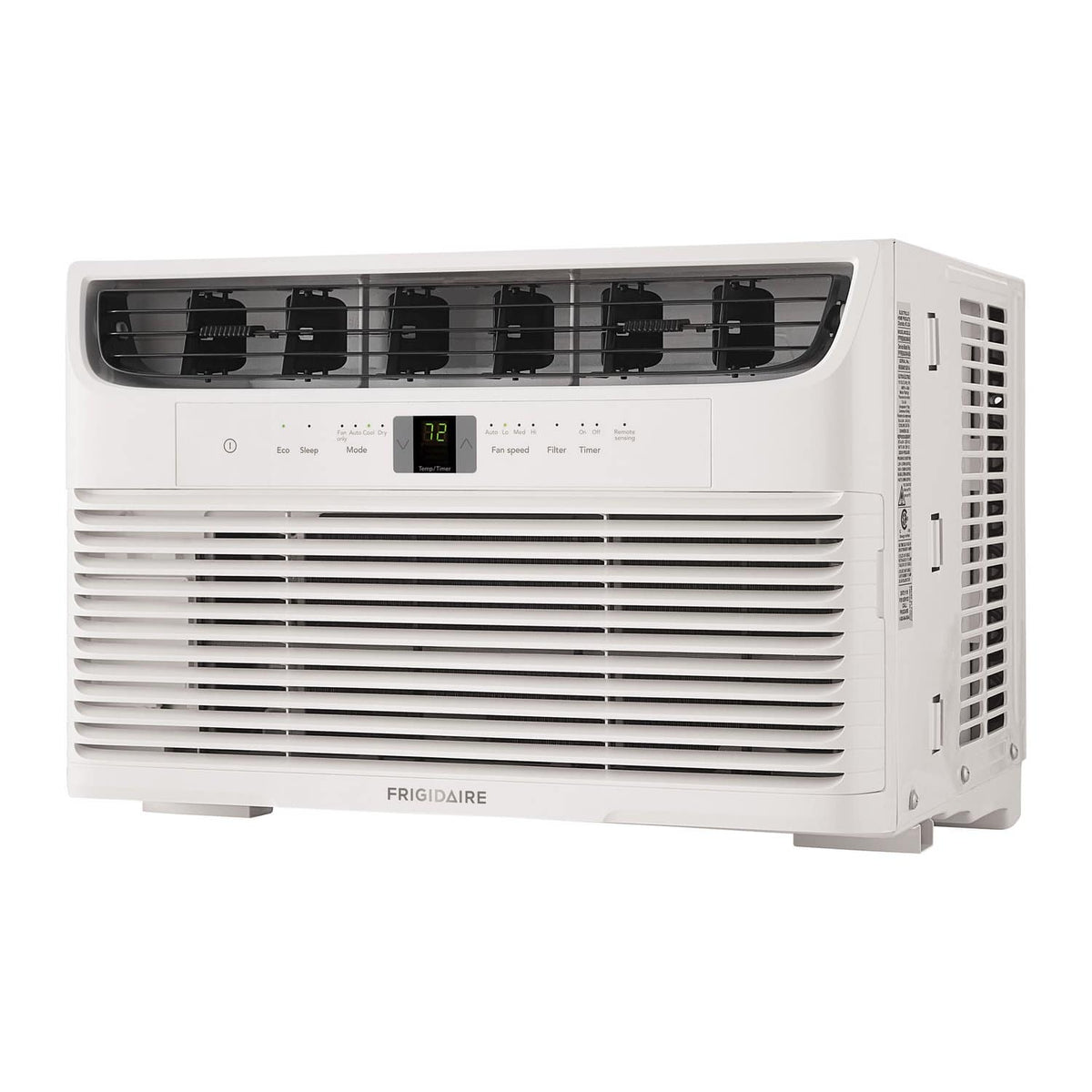Frigidaire - 115V 8,000 BTU 350 Sq. Ft. Smart Window Air Conditioner with Remote - White