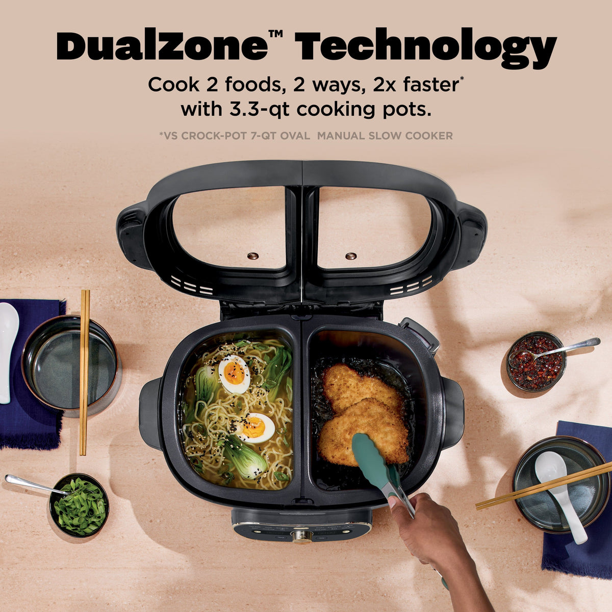 Ninja - MultiPot XL 12-in-1 DualZone Multicooker - Cyberspace