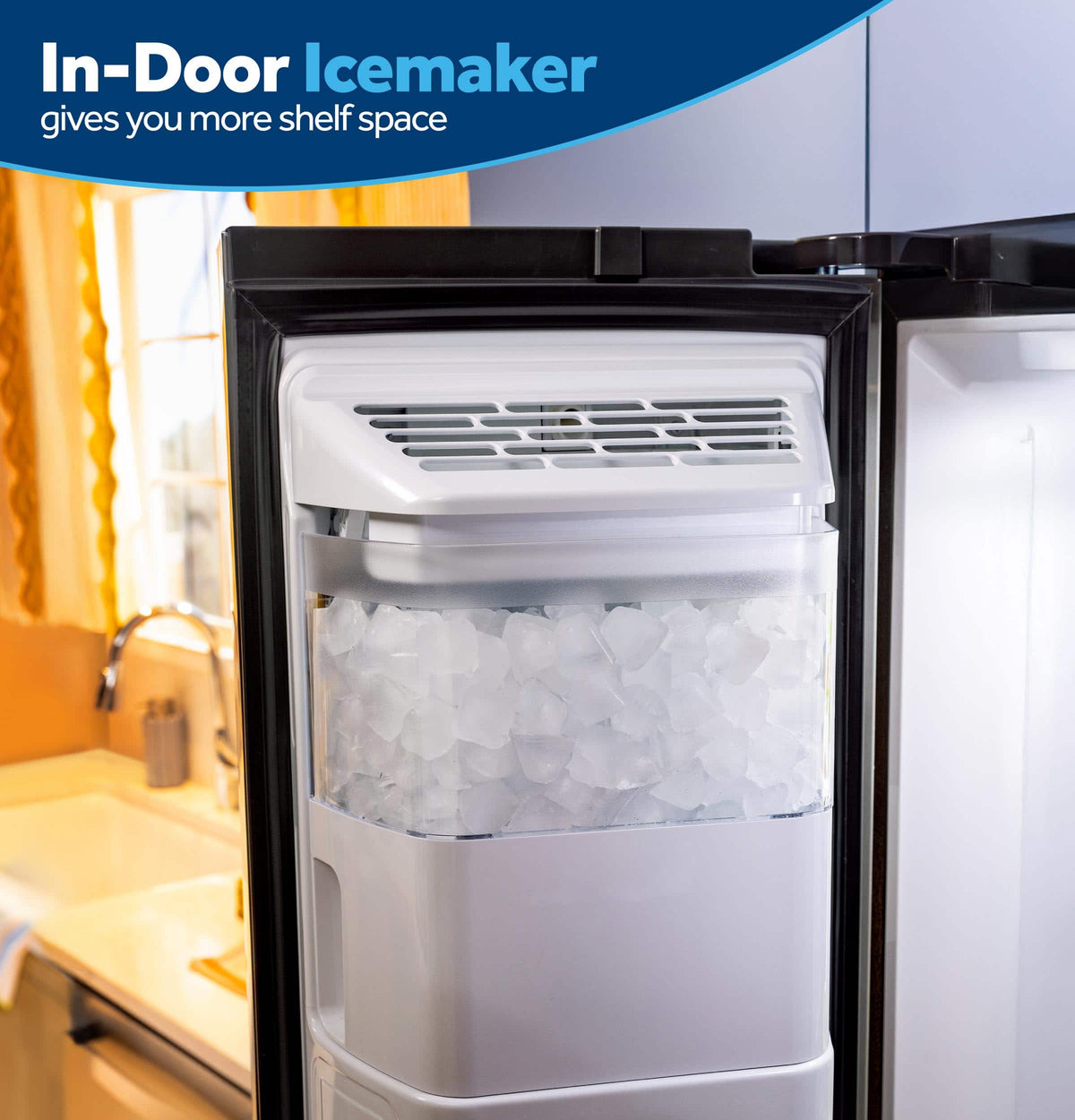 GE - 36 in. Wide ENERGY STAR 27.9 Cu. Ft. Side-By-Side Refrigerator with Extra Tall Dispenser and In-Door Icemaker - Stainless Steel