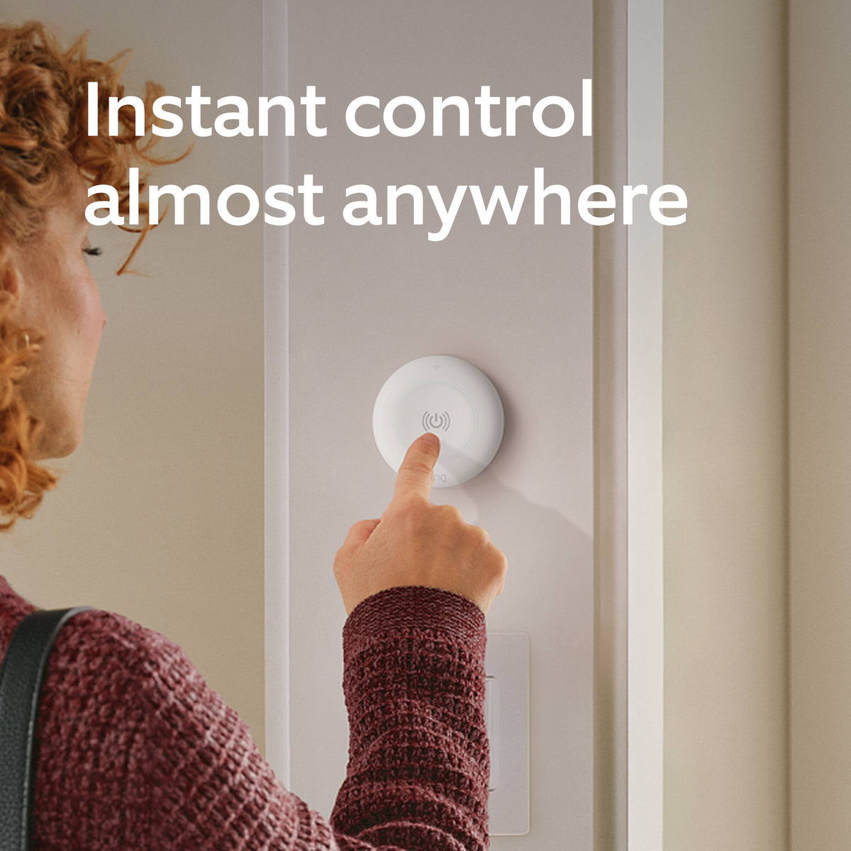 Ring - Smart Light Remote – Control smart lights and plugs, on Amazon Sidewalk, no base station needed - White
