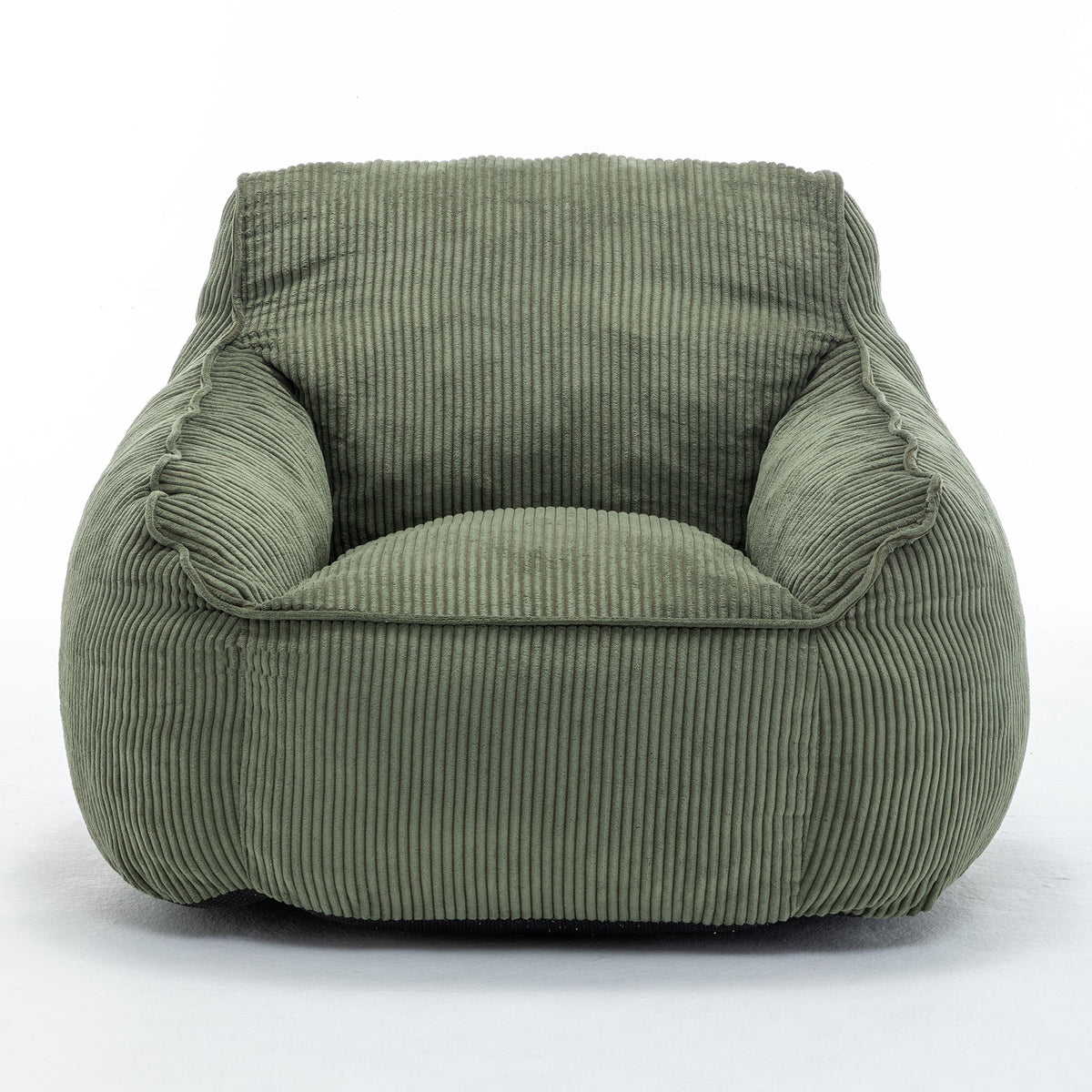 Sillón tipo puf cómodo con relleno, asiento mullido y acogedor