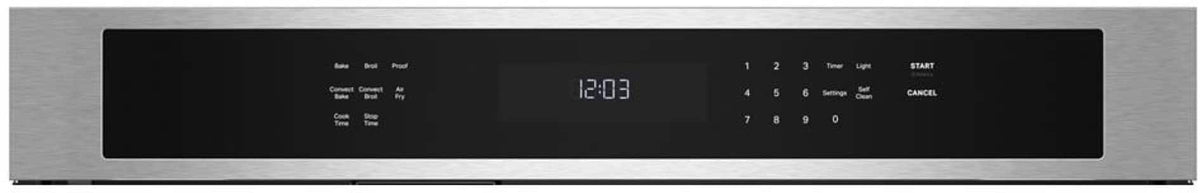 KitchenAid - 30" Built-In Single Electric Wall Oven with No Preheat Air Fry Mode - Stainless Steel