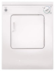 Whirlpool - 3.4 Cu. Ft. Stackable Electric Dryer with Flexible Installation - White