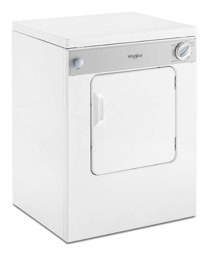 Whirlpool - 3.4 Cu. Ft. Stackable Electric Dryer with Flexible Installation - White