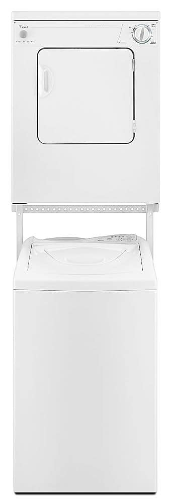 Whirlpool - 3.4 Cu. Ft. Stackable Electric Dryer with Flexible Installation - White