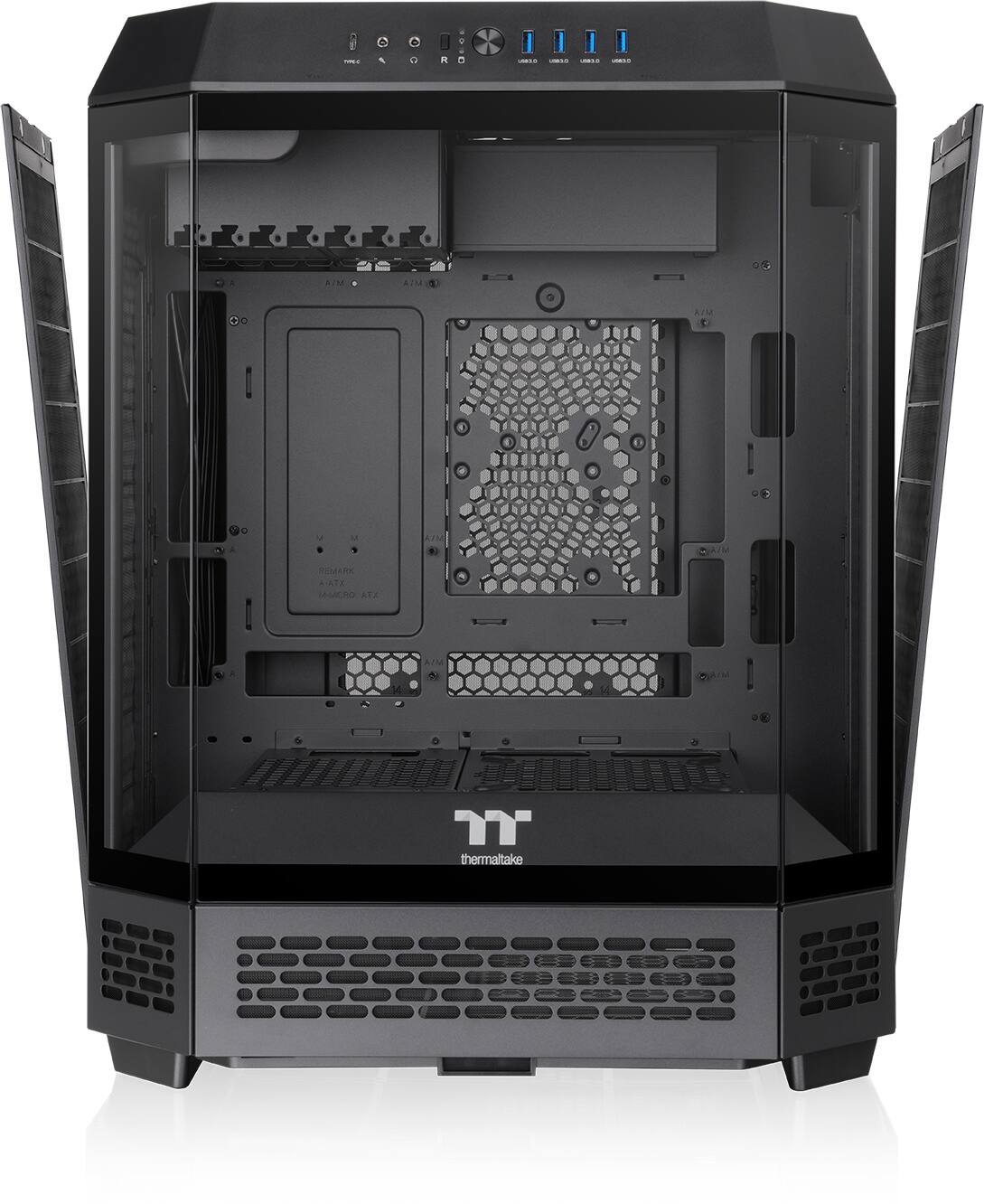 Thermaltake - Tower 600 Mid Tower ATX PC Case - Black