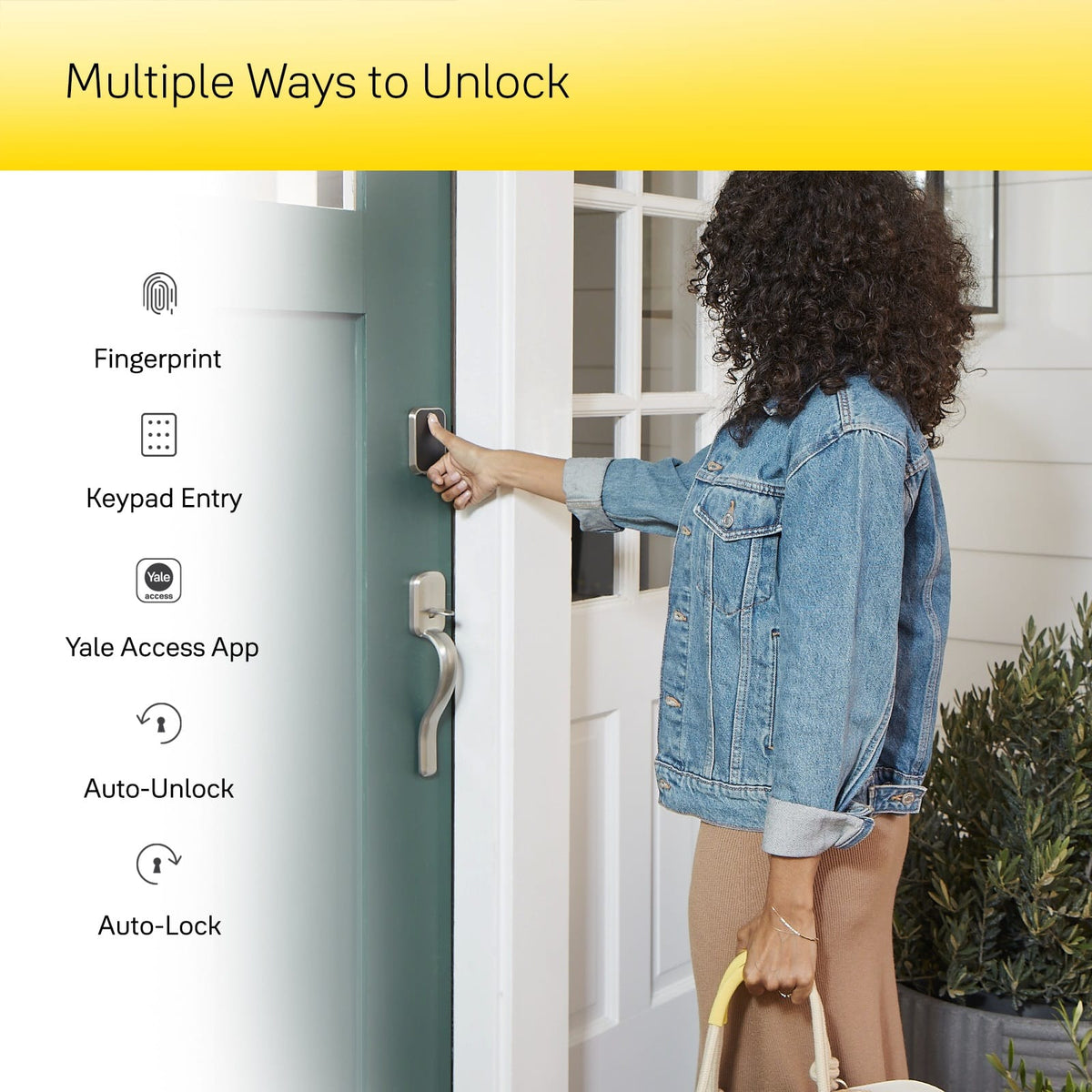 Yale - Assure Lock 2 Smart Lock Touch Key-Free Keypad with Bluetooth - Black Suede