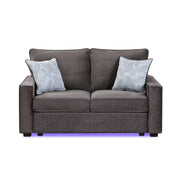 Rita - Loveseat, LED Base Lighting, Cushions And 2 Accent Pillows