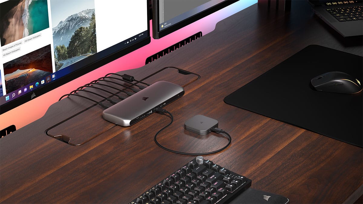 CORSAIR - EX400U USB4 2TB External Portable SSD - Gray