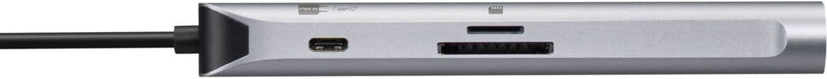 Targus - USB-C Alt. Mode Dual HDMI 4K Mobile Dock with 140W EPR Pass-Thru & SD Reader - Silver