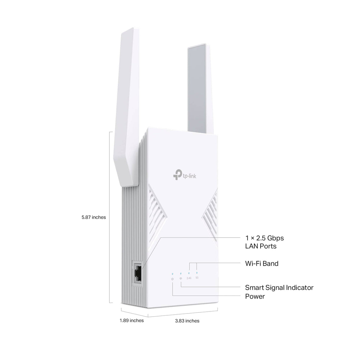 TP-Link - BE3600 Wi-Fi 7 Range Extender - White
