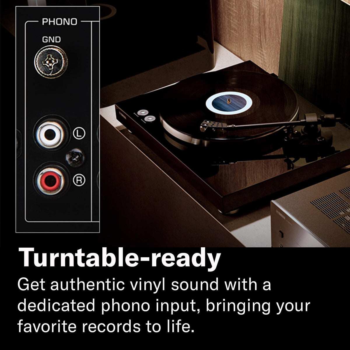 Yamaha - R200A 2-Ch. Stereo Receiver with Bluetooth, Phono Input & Subwoofer Output - Black