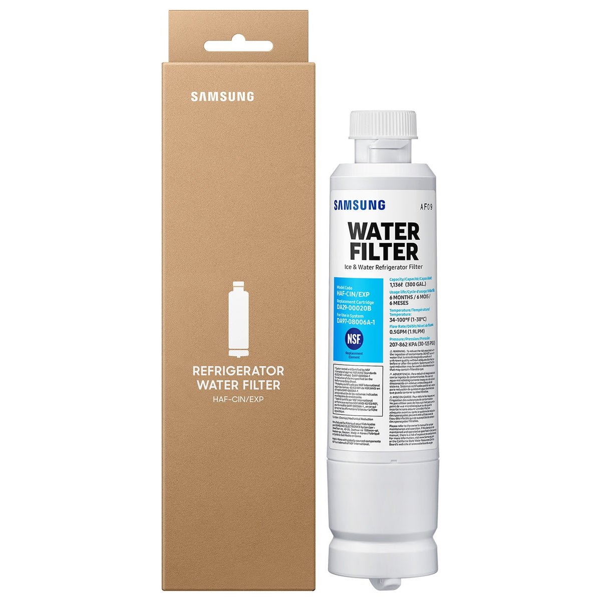 Water Filter for Select Samsung Refrigerators - White