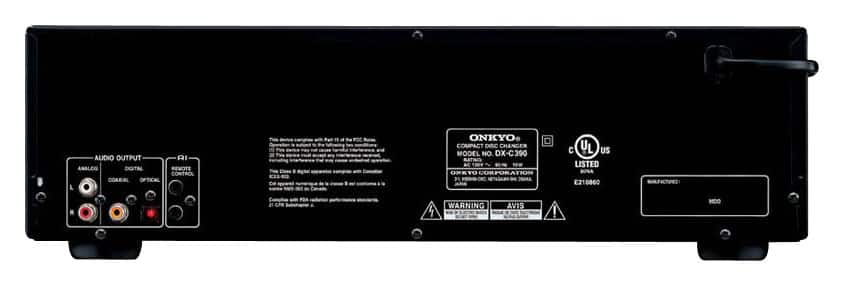 Onkyo - 6-Disc CD Player - Black