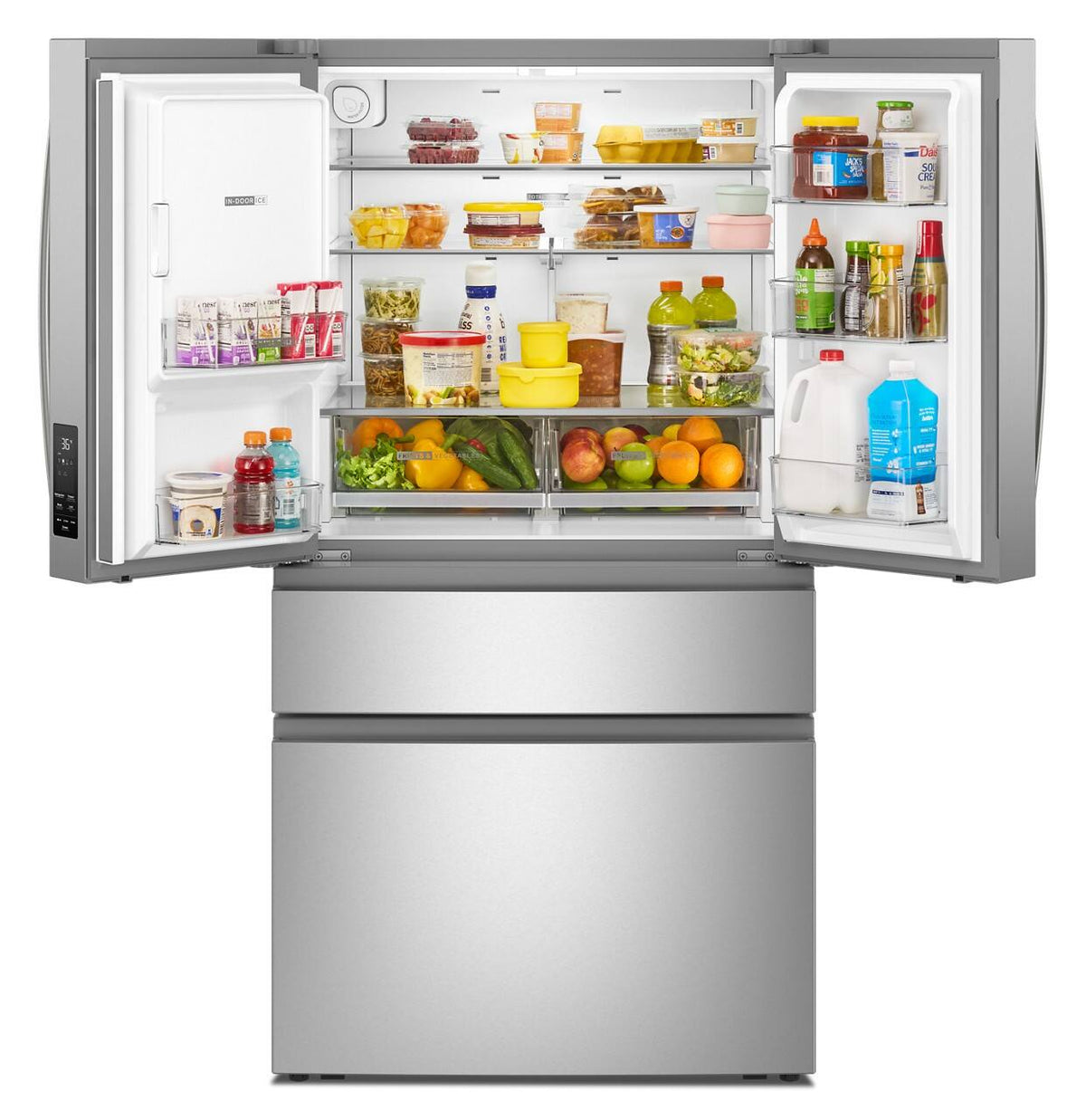 Whirlpool - 29 Cu. Ft. French Door Refrigerator with Flexible Temperature Drawer - Fingerprint-Resistant Stainless Finish