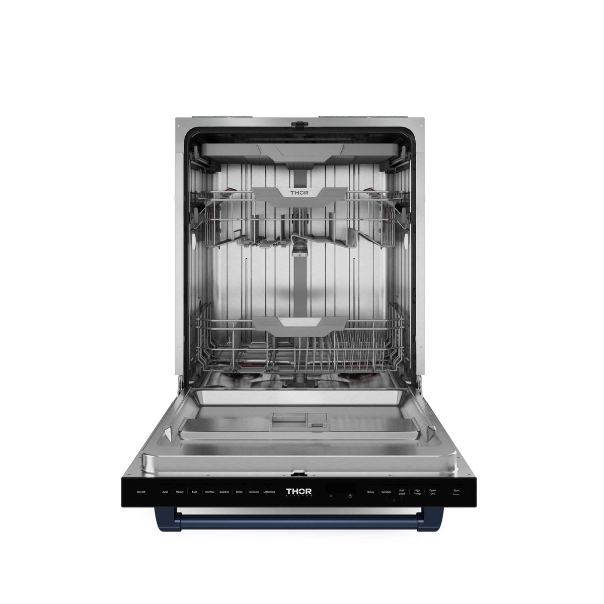 Gordon Ramsay Series by THOR Kitchen 24 Inch Dishwasher with Navy Blue Hardware - Black