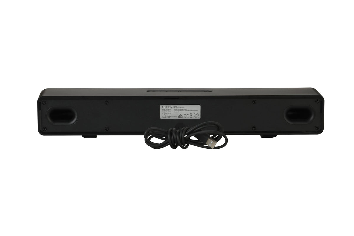 Edifier - QS30 2.0 Bluetooth Gaming Soundbar with Halo Lighting (1-Piece) - Black