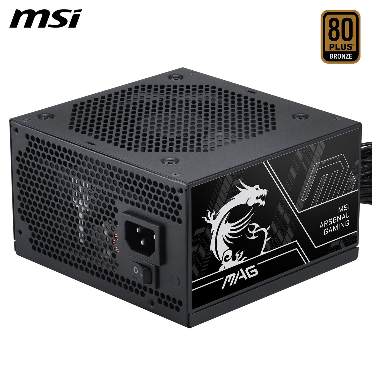 MSI - MAG A650BN PCIE5 III 650W 80 PLUS Bronze Non-Modular ATX 3.1 & PCIe 5.1 Ready Power Supply - Black