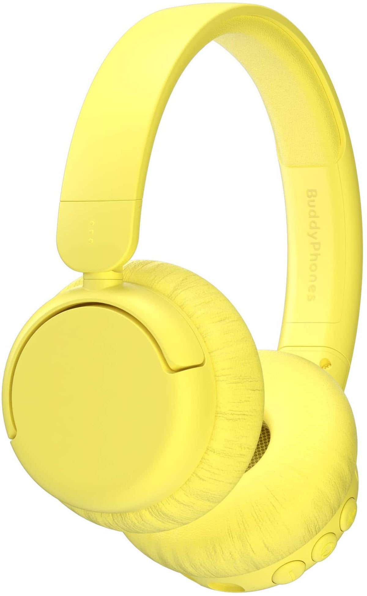 Made for Amazon BuddyPhones EcoTime Wireless SafeAudio Over-the-Ear Youth Headset, Bluetooth (Ages 6+) - Yellow