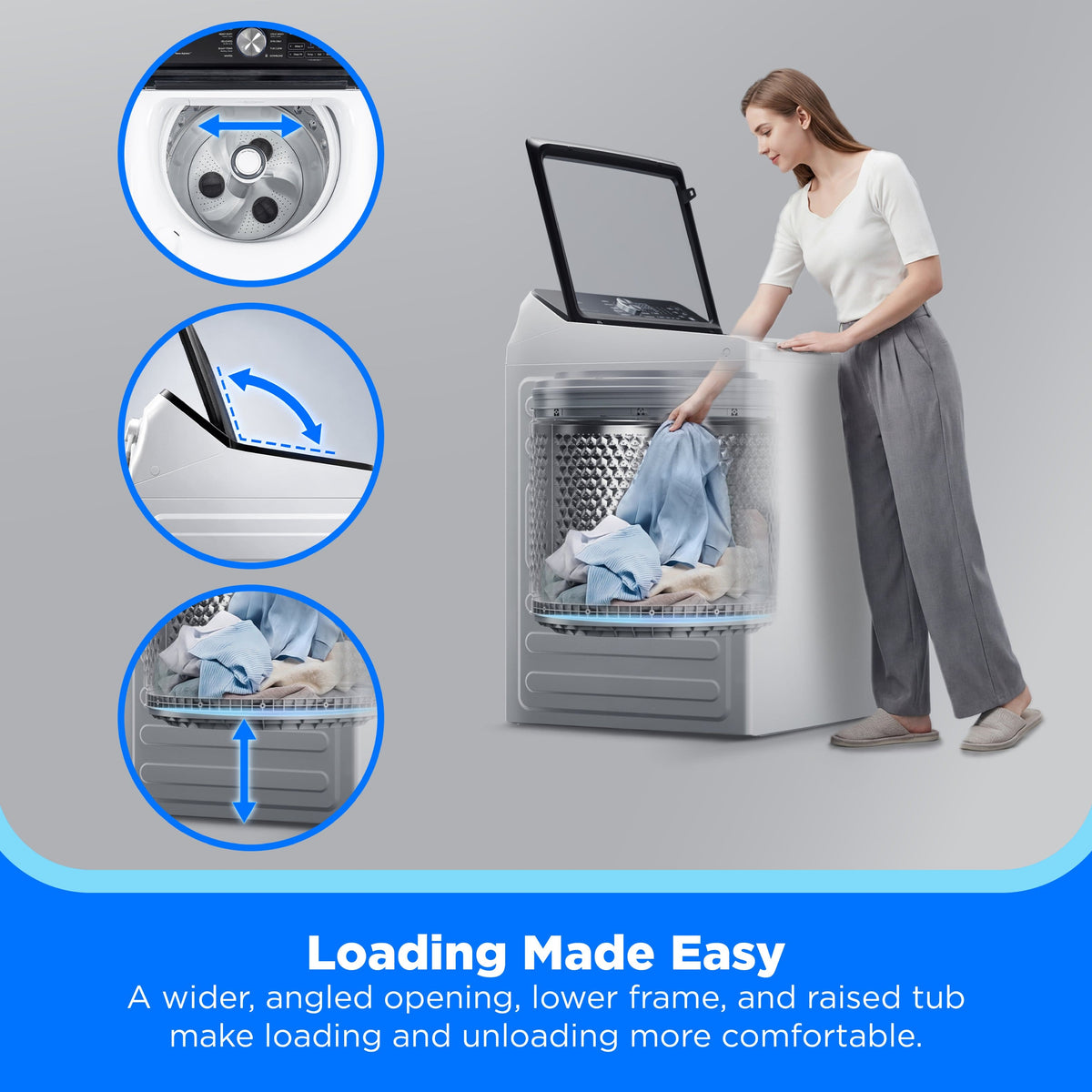 Midea - 4.4 Cu. Ft. Top Load Agitator Washer with PowerMix Spray - White