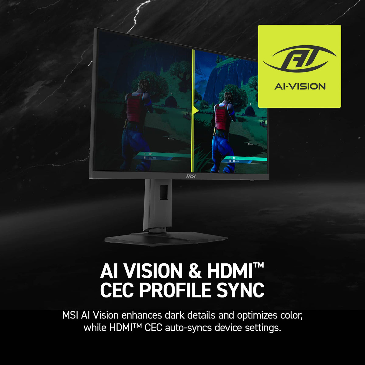 MSI - MAG 274QPF X32 27" QHD 320Hz 0.5ms G-SYNC Compatible FreeSync Premium Gaming Monitor HDR 400 (Display Port, HDMI) - Metallic Black