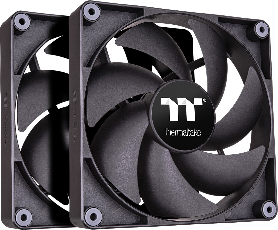 Thermaltake - CT120 PC Cooling Fan (2-Pack) - Black