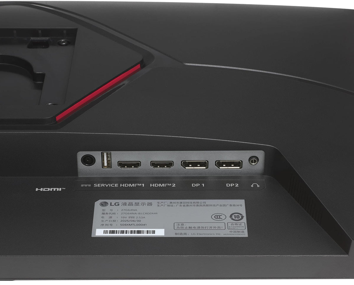 LG - 27" UltraGear G6 IPS QHD 300Hz 1ms G-SYNC Compatible FreeSync Premium Gaming Monitor with DisplayHDR 400 (HDMI, DP) - Black
