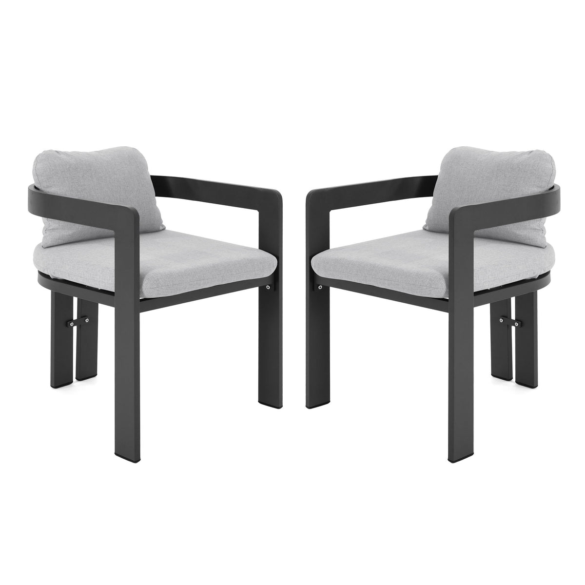 Pula - Patio Outdoor Aluminum Dining Chair (Set of 2)