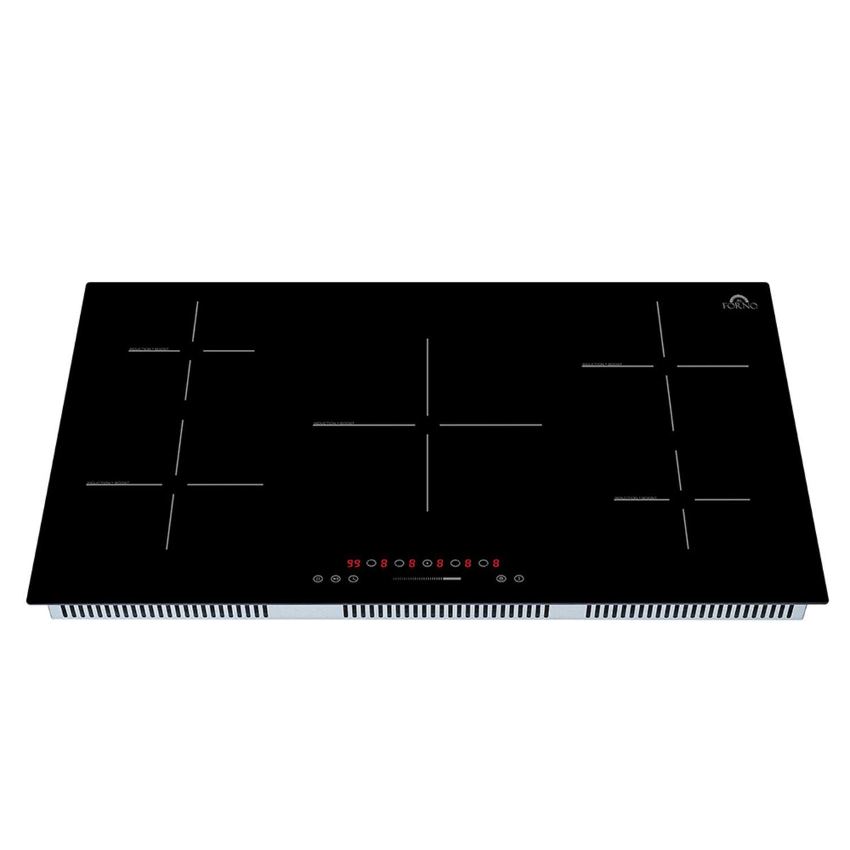 Forno Appliances - 36 in. Wide 5 Element Parco Built-In Electric Induction - Black