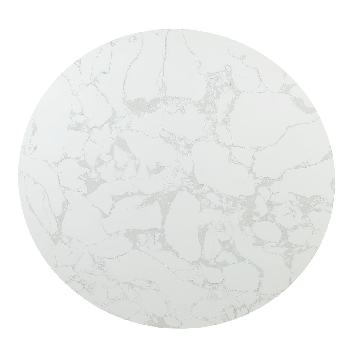 Clayten - Around Dining Table - Marble / Espresso