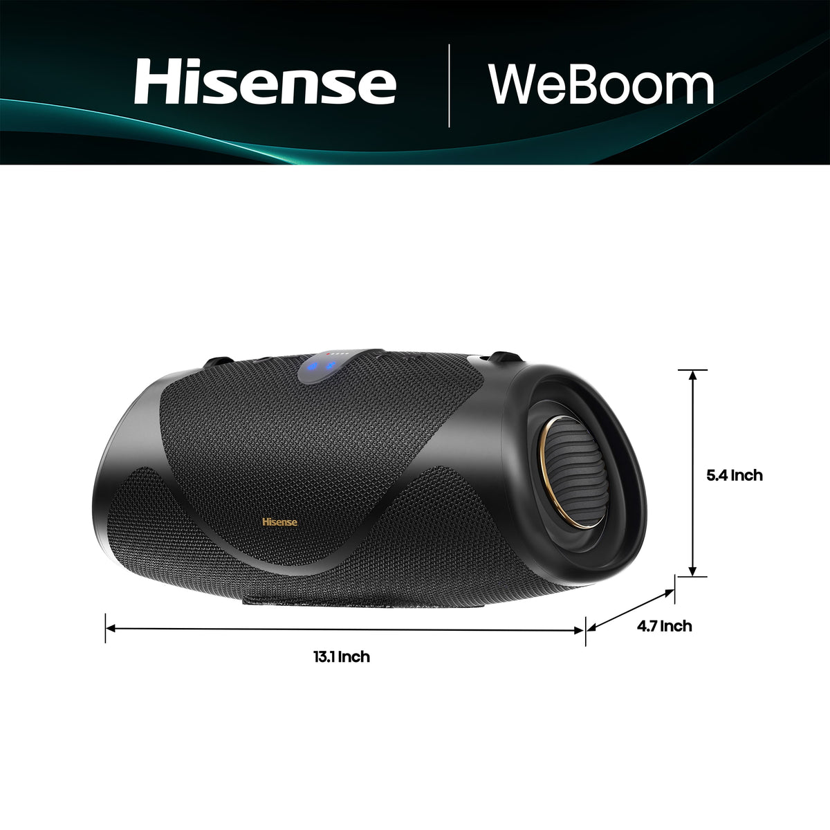 Hisense - Portable Speaker - Black