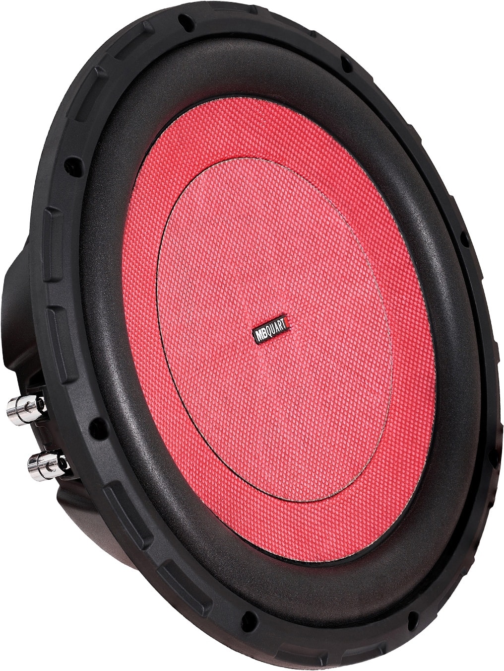MB Quart - Discus 12" 600W Dual-Voice Subwoofer - Red