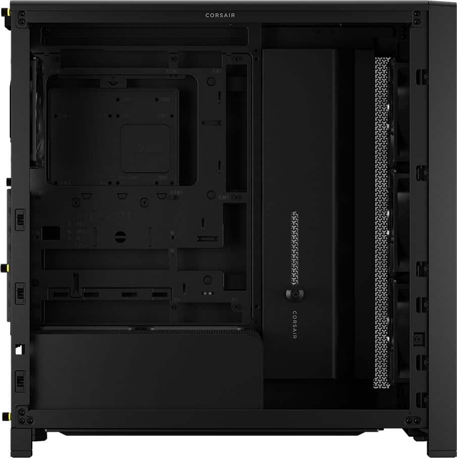 CORSAIR - FRAME 4000D WOOD RS Modular High Airflow Mid-Tower PC Case - Black & Walnut