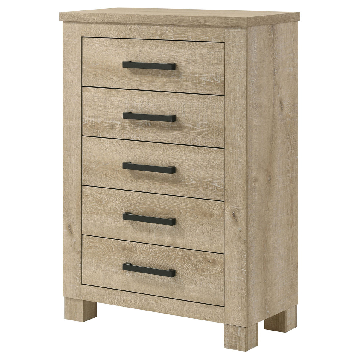 Sansome - 5 Drawer Bedroom Chest - Oak