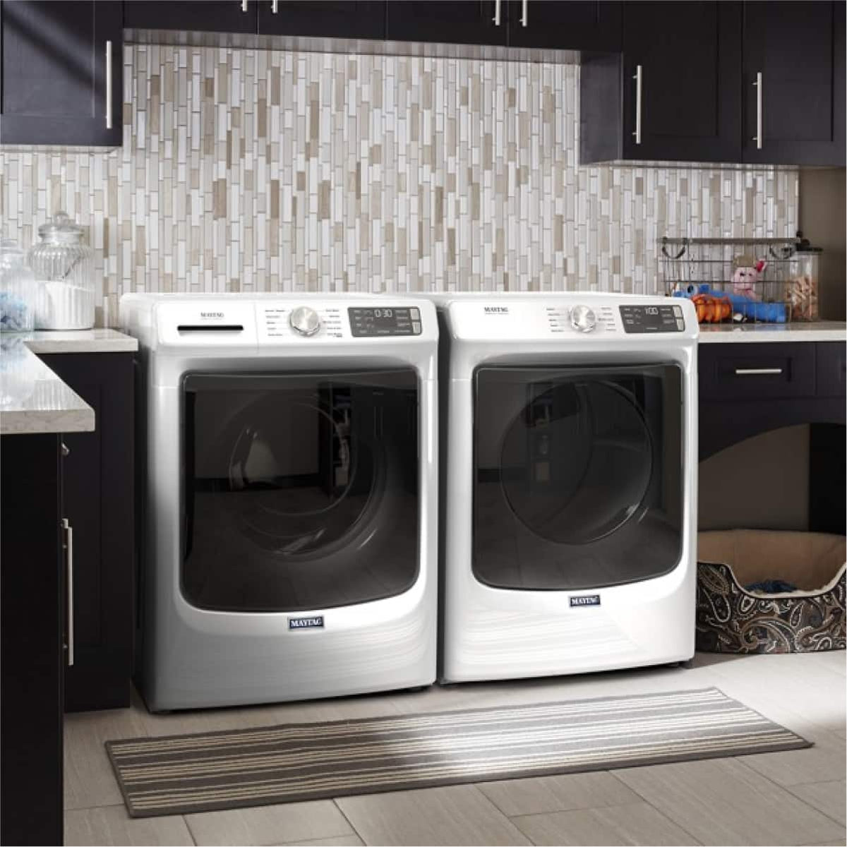 Maytag - 4.5 Cu. Ft. High-Efficiency Stackable Front Load Washer with Steam and Fresh Spin - White