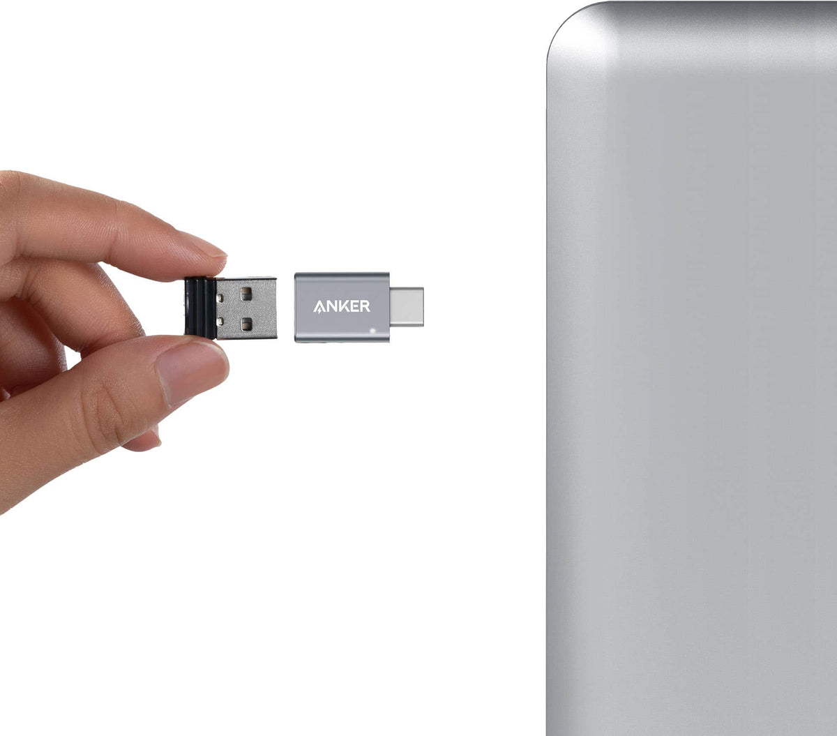 Anker - USB-C to USB 3.0 Female Adapter 2-pack - Gray
