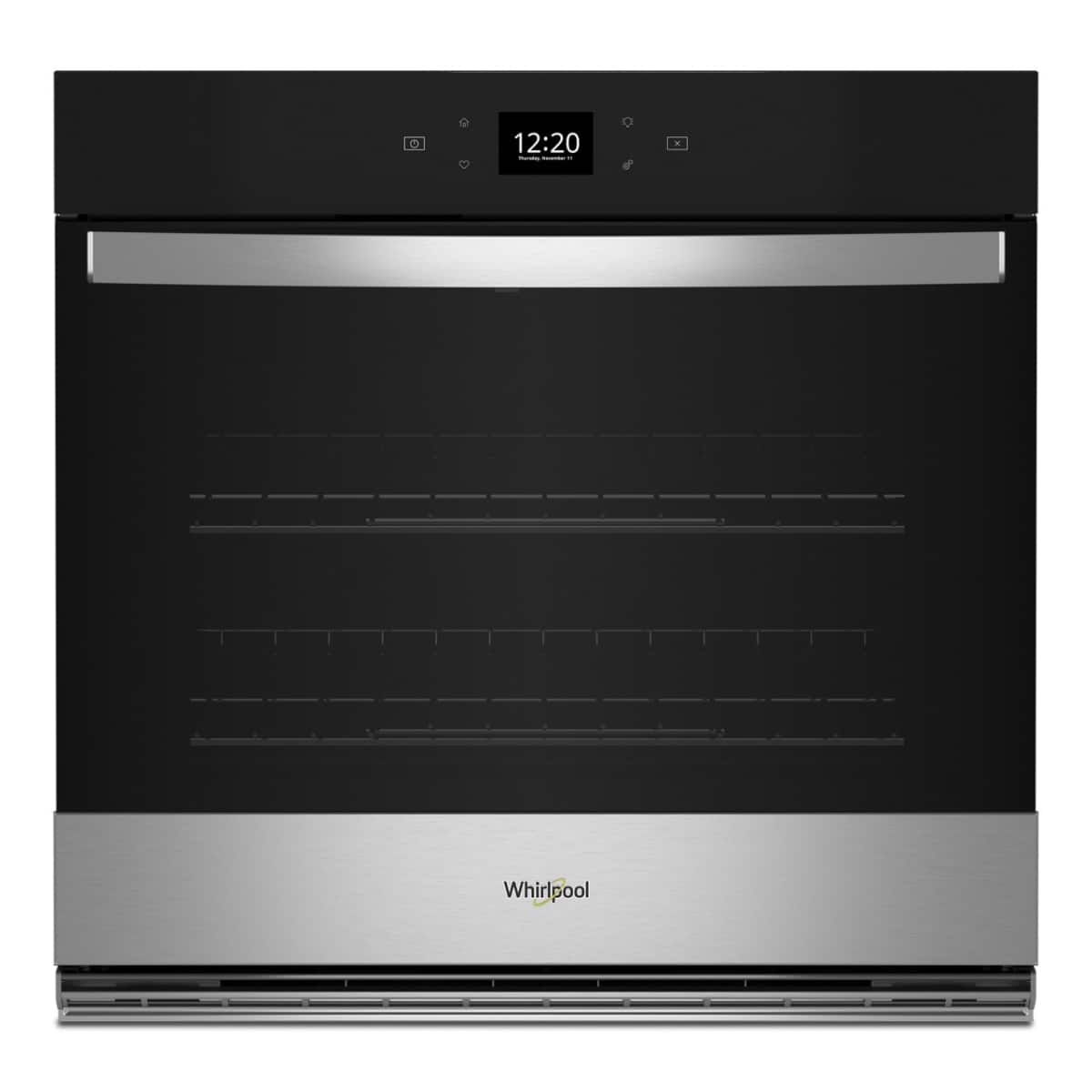 Whirlpool - 4.3 Cu. Ft. Single Wall Oven with Air Fry When Connected .- Fingerprint Resistant - Stainless Steel